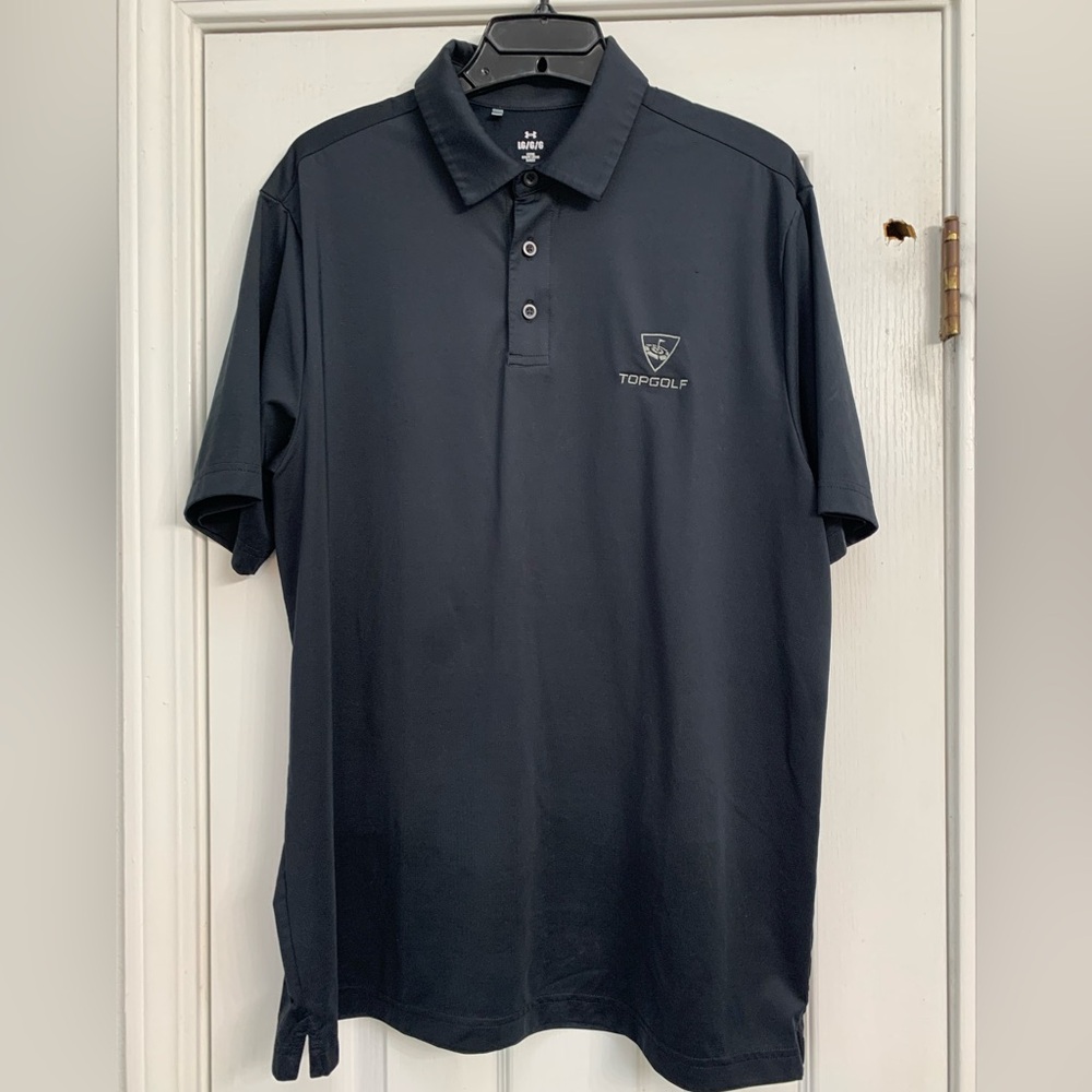 Under Armour Top Golf Black Polo Large